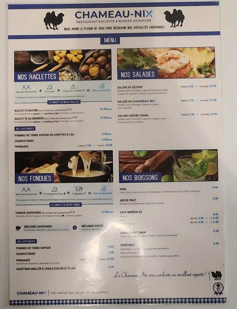 Chameau-Nix - Menu Image 1